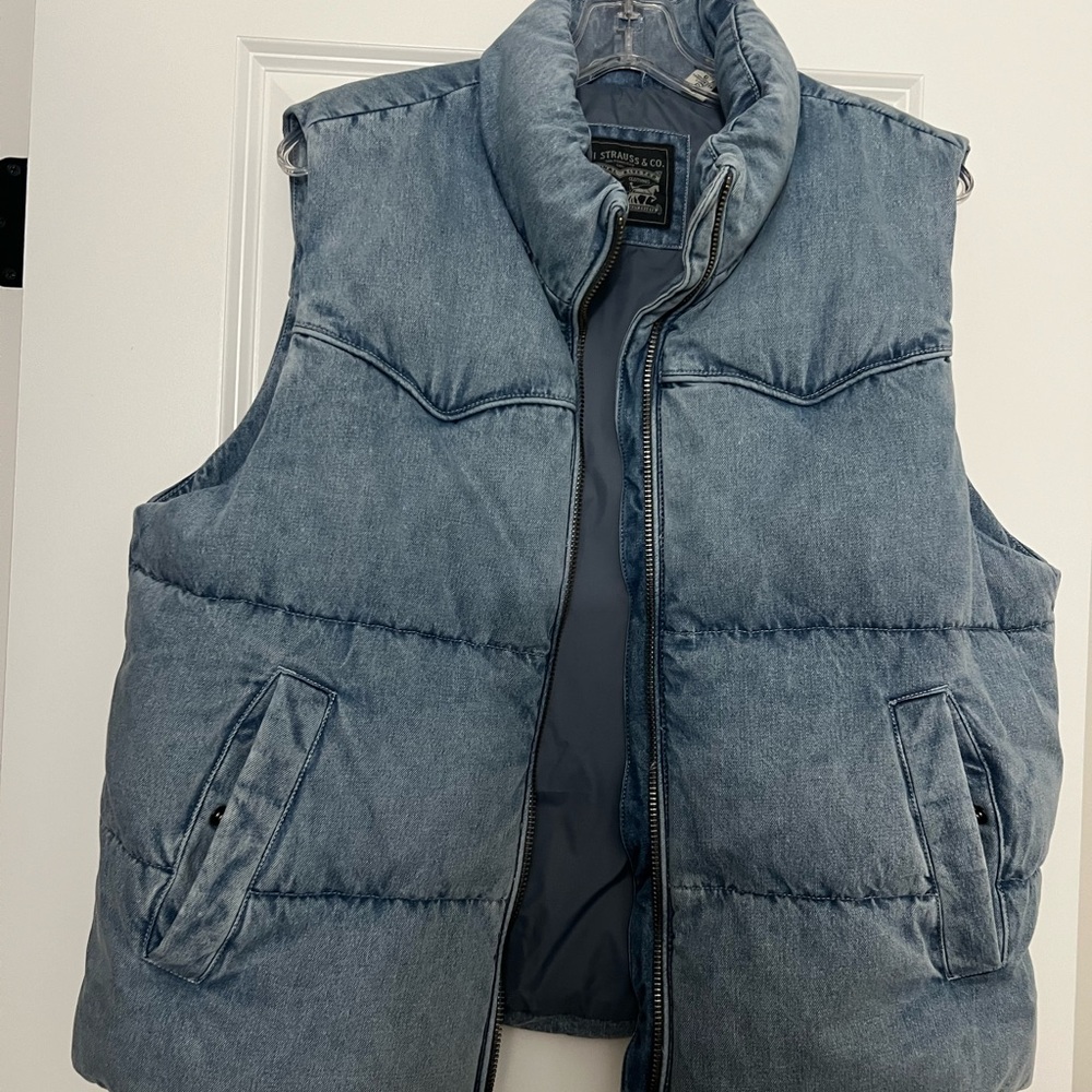 Levi's Light Blue Denim Vest